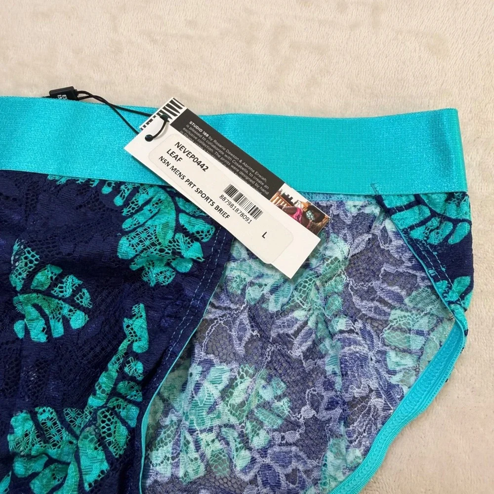 COSABELLA x‎ Studio 189 NSN Printed Lace Sports Brief Leaf Men's - Size L / NWT